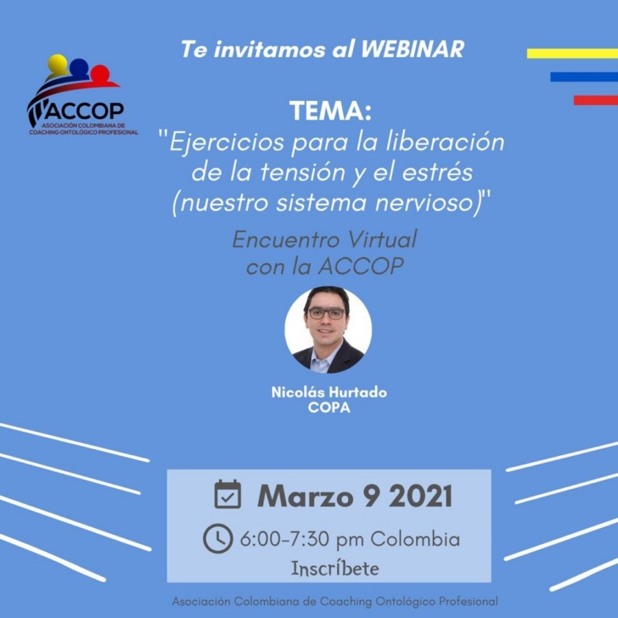 Webinar &laquo;Ejercicios para la liberaci&oacute;n de la tensi&oacute;n y el estr&eacute;s (nuestro sistema nervioso)&raquo;